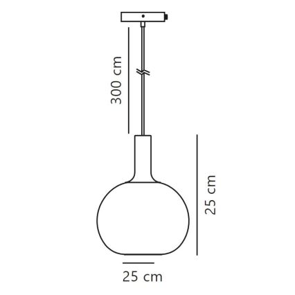 Nordlux - Pendel ALTON 1xE27/60W/230V sort