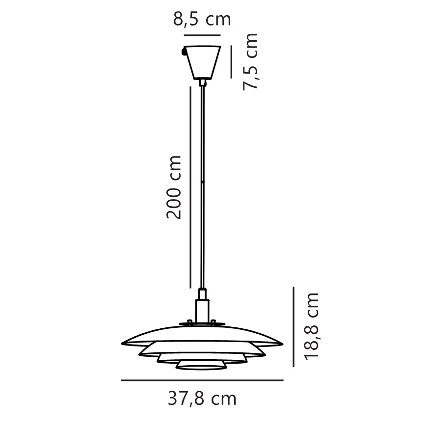 Nordlux - Pendel BRETAGNE 1xG9/25W/230V Rosenguld