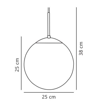 Nordlux - Pendel CAFE 1xE27/25W/230V diameter 25 cm