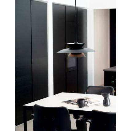 Nordlux - Pendel CARMEN 1xE27/40W/230V sort