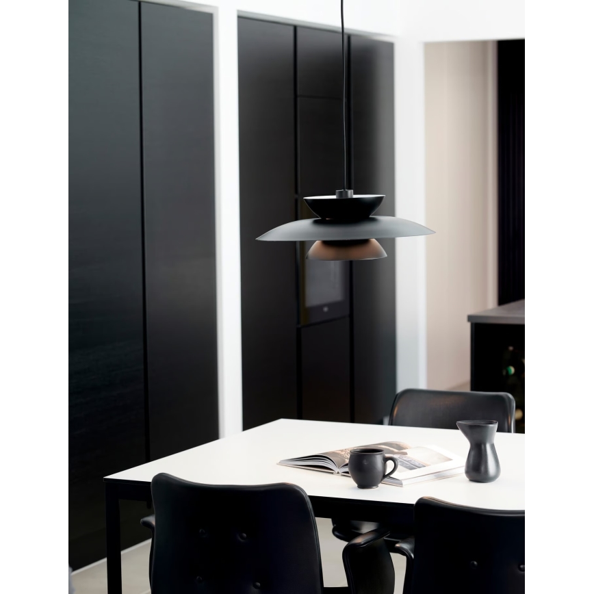 Nordlux - Pendel CARMEN 1xE27/40W/230V sort
