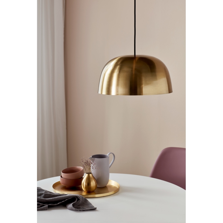 Nordlux - Pendel CERA 1xE27/60W/230V guldfarvet
