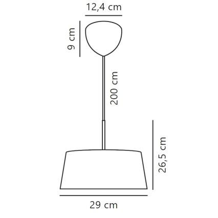 Nordlux - Pendel CLASI 3xE14/10W/230V diameter 29 cm