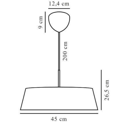 Nordlux - Pendel CLASI 3xE14/15W/230V diameter 45 cm