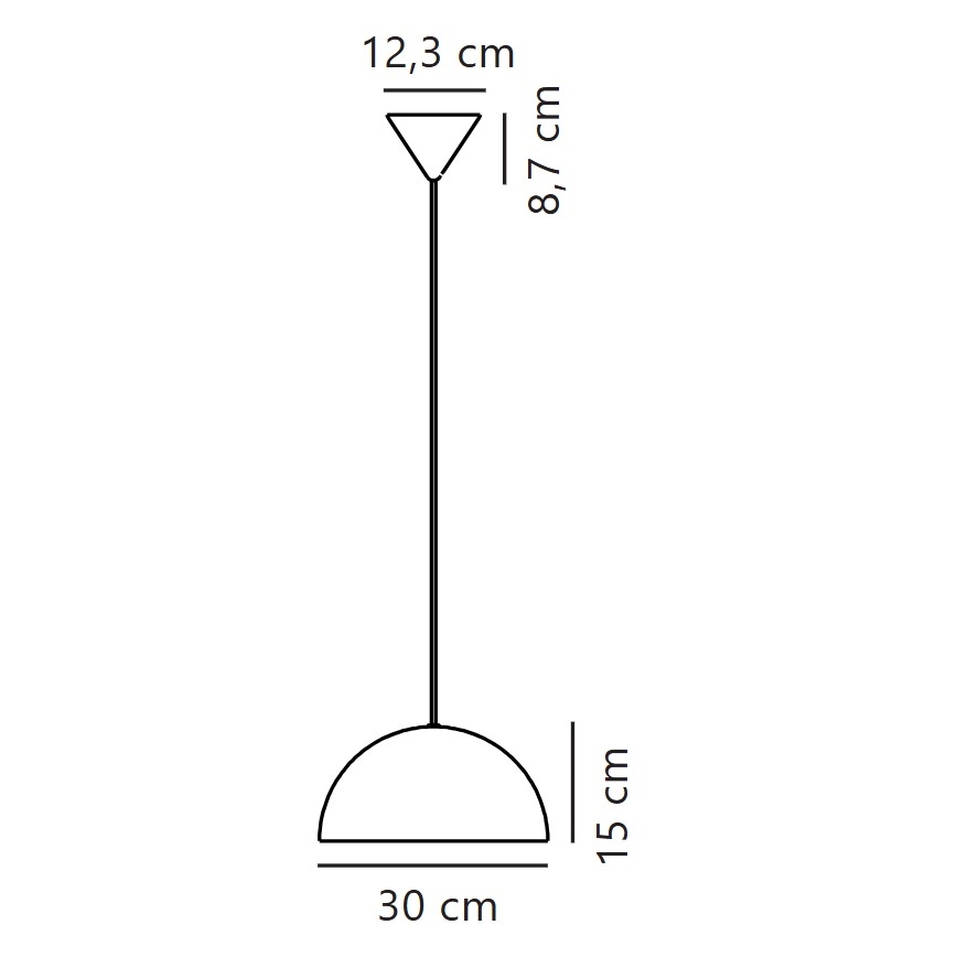 Nordlux - Pendel ELLEN 1xE27/40W/230V hvid