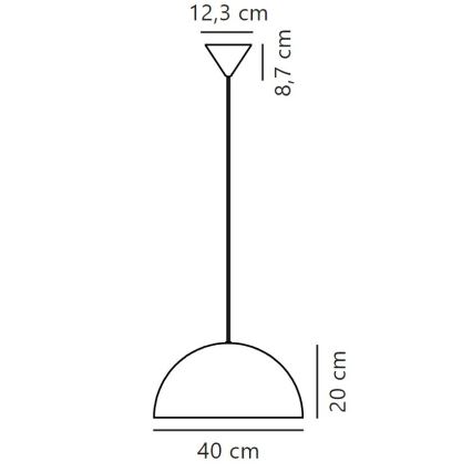 Nordlux - Pendel ELLEN 1xE27/40W/230V