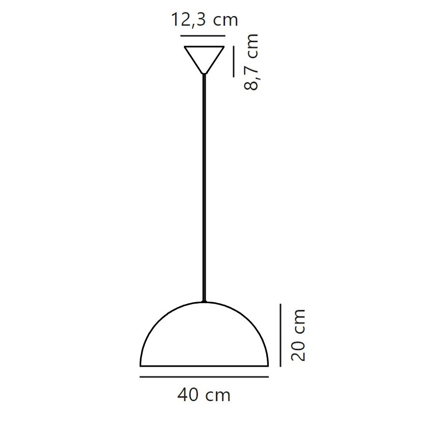 Nordlux - Pendel ELLEN 1xE27/40W/230V