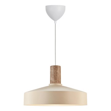 Nordlux - Pendel ELVAS 1xE27/60W/230V diameter 37,5 cm beige