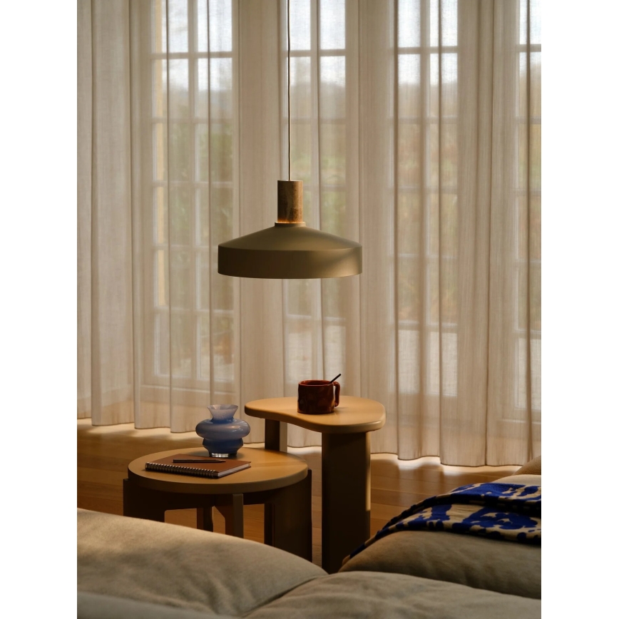 Nordlux - Pendel ELVAS 1xE27/60W/230V diameter 37,5 cm beige