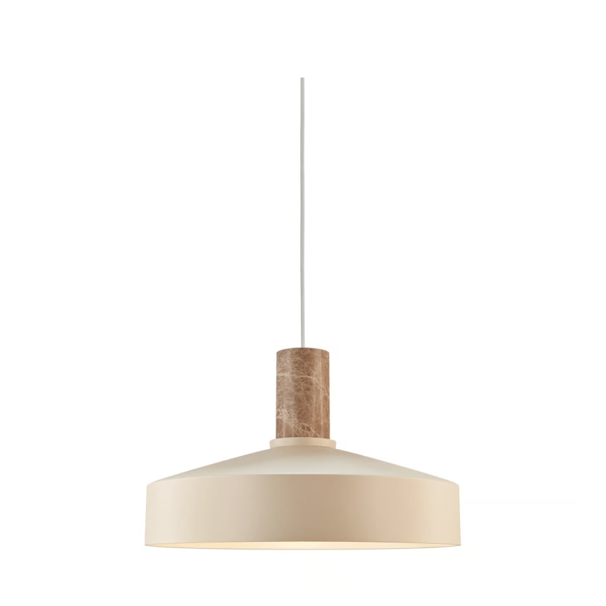 Nordlux - Pendel ELVAS 1xE27/60W/230V diameter 37,5 cm beige