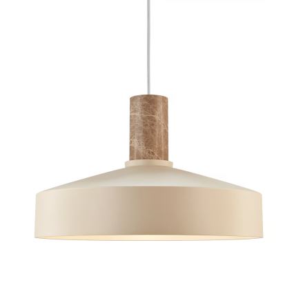 Nordlux - Pendel ELVAS 1xE27/60W/230V diameter 37,5 cm beige