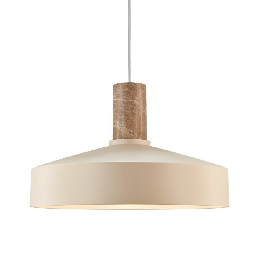 Nordlux - Pendel ELVAS 1xE27/60W/230V diameter 37,5 cm beige