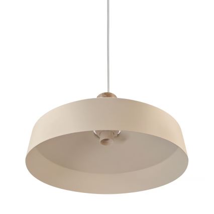 Nordlux - Pendel ELVAS 1xE27/60W/230V diameter 37,5 cm beige