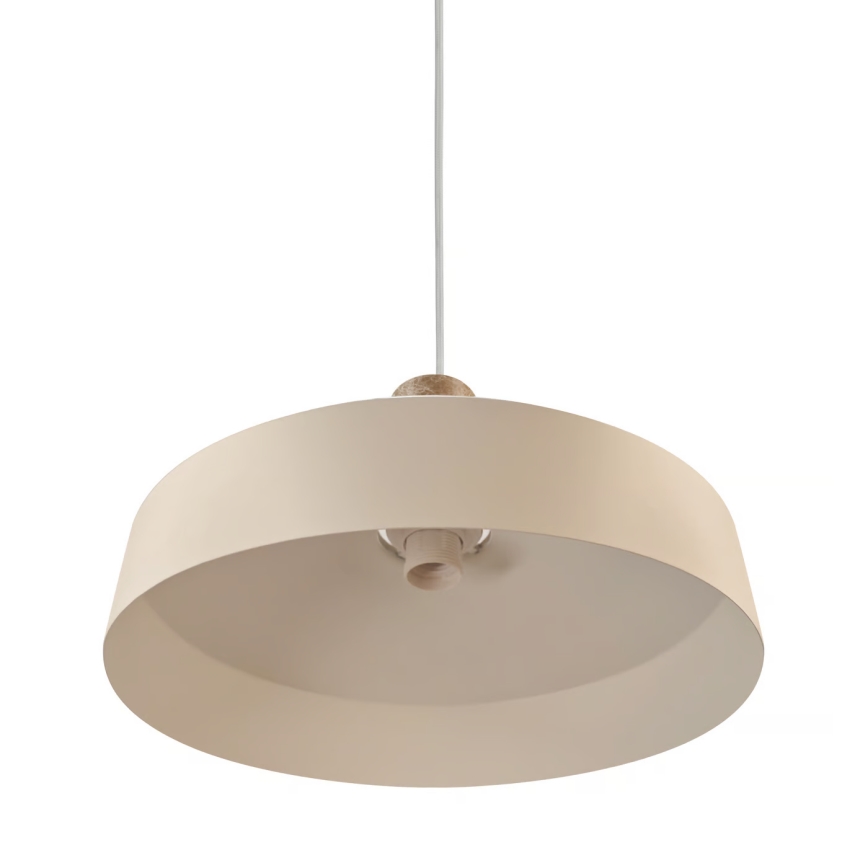 Nordlux - Pendel ELVAS 1xE27/60W/230V diameter 37,5 cm beige