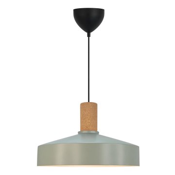 Nordlux - Pendel ELVAS 1xE27/60W/230V diameter 37,5 cm grøn
