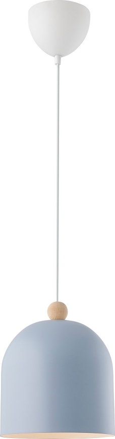 Nordlux - Pendel GASTON 1xE27/40W/230V blå/hvid