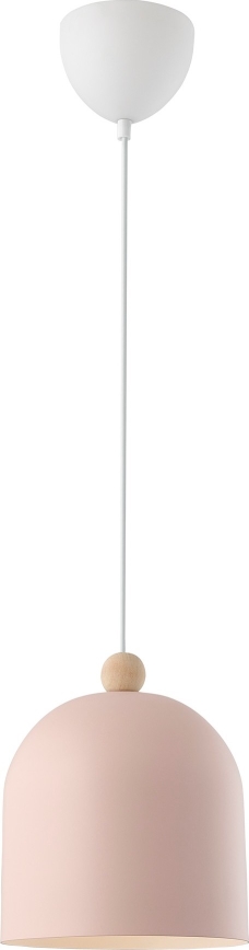 Nordlux - Pendel GASTON 1xE27/40W/230V lyserød/hvid