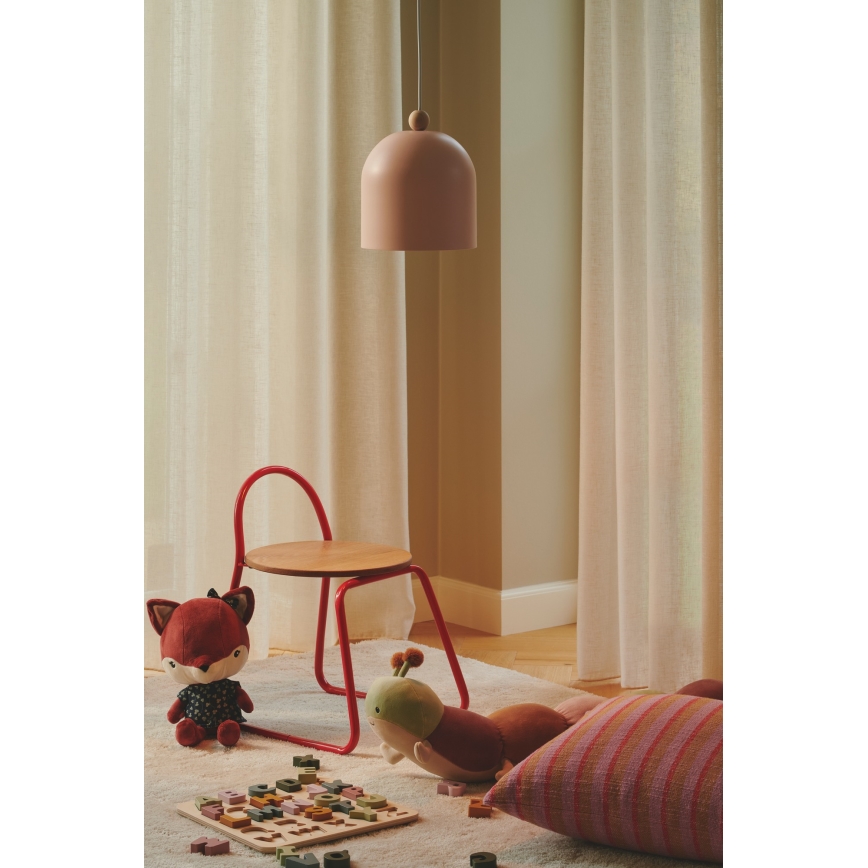 Nordlux - Pendel GASTON 1xE27/40W/230V lyserød/hvid