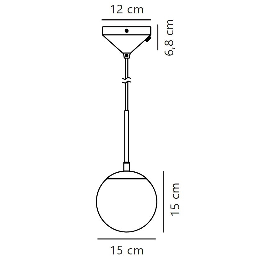Nordlux - Pendel GRANT 1xE14/15W/230V diameter 15 cm