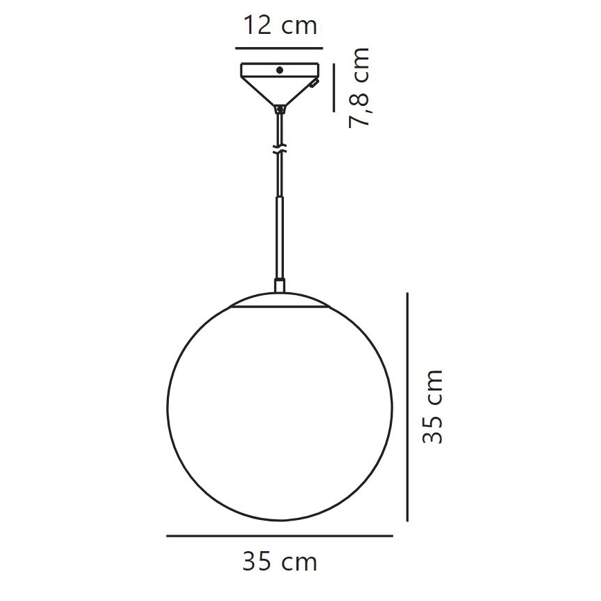 Nordlux - Pendel GRANT 1xE27/25W/230V diameter 35 cm