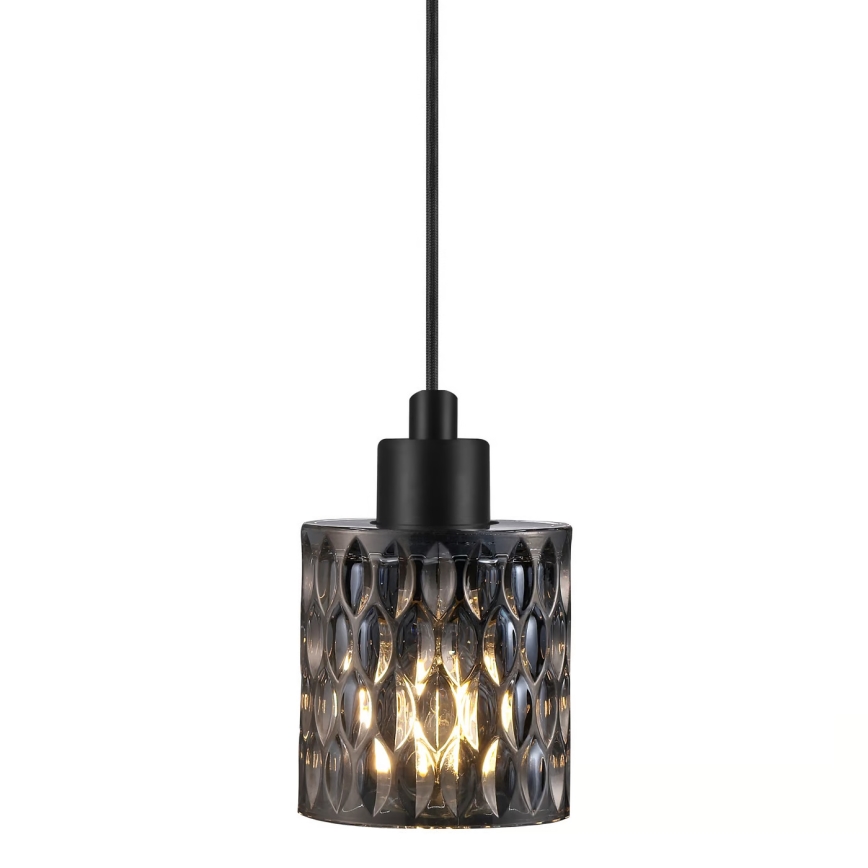 Nordlux - Pendel HOLLYWOOD 1xE27/60W/230V røget