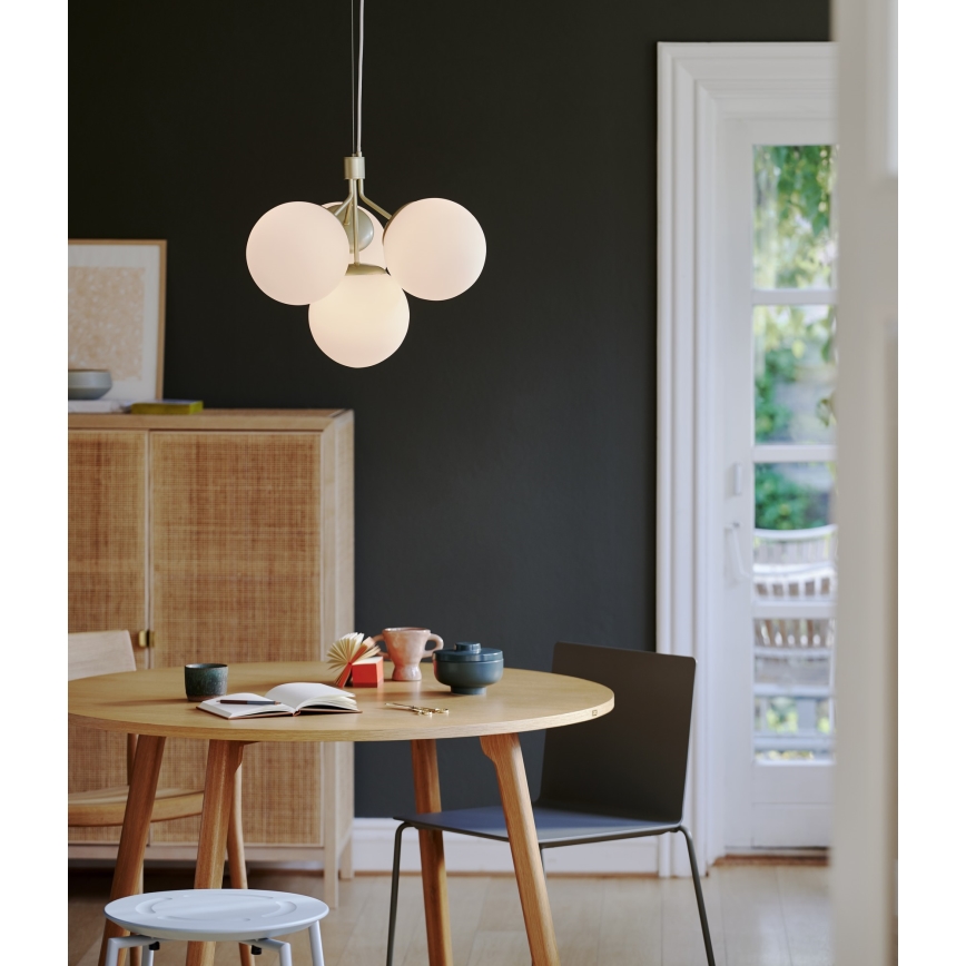 Nordlux - Pendel IVONA 4xE27/28W/230V guldfarvet