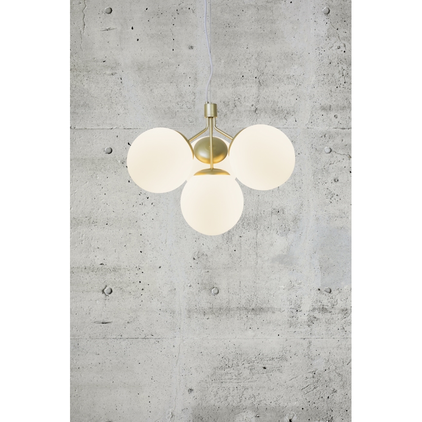 Nordlux - Pendel IVONA 4xE27/28W/230V guldfarvet