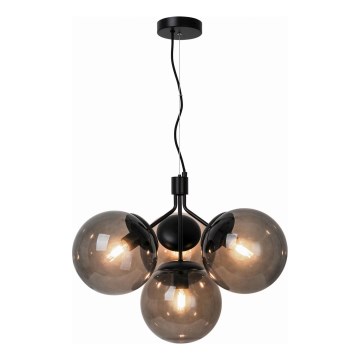 Nordlux - Pendel IVONA 4xE27/28W/230V sort