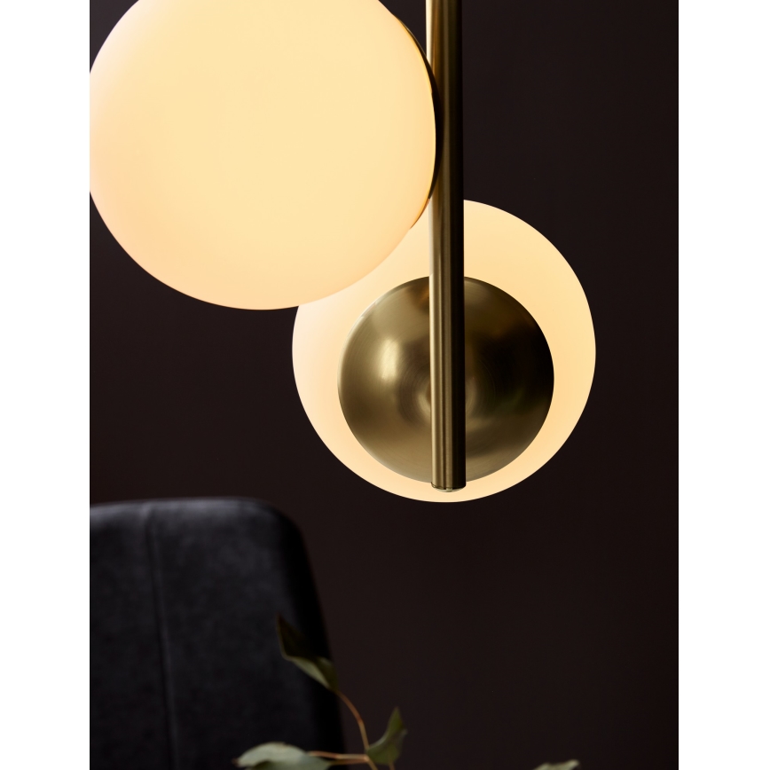 Nordlux - Pendel LILLY 3xE14/40W/230V guldfarvet