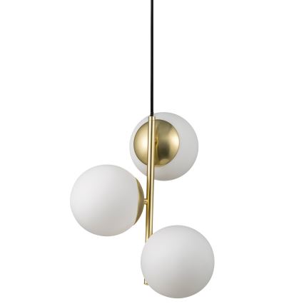 Nordlux - Pendel LILLY 3xE14/40W/230V guldfarvet
