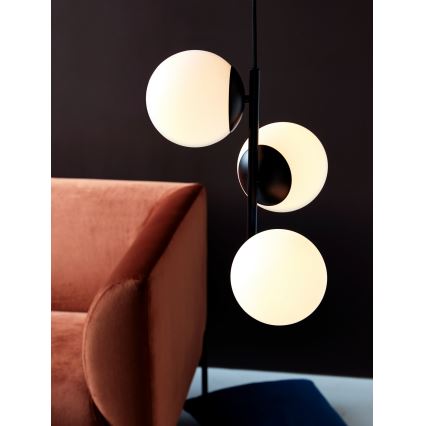 Nordlux - Pendel LILLY 3xE14/40W/230V sort