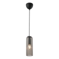 Nordlux - Pendel med kabel MIELLA 1xE27/25W/230V røgfarvet