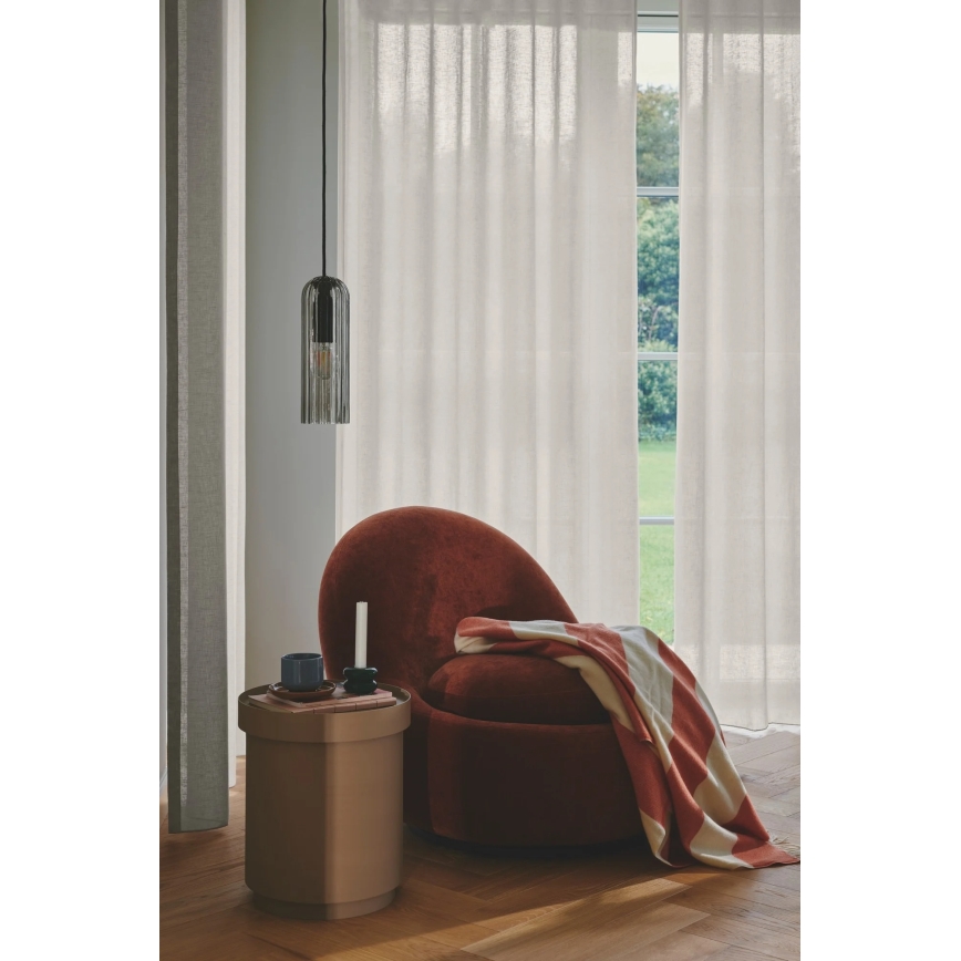 Nordlux - Pendel med kabel MIELLA 1xE27/25W/230V røgfarvet