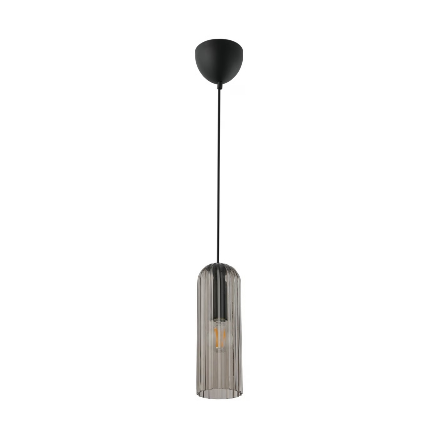 Nordlux - Pendel med kabel MIELLA 1xE27/25W/230V røgfarvet