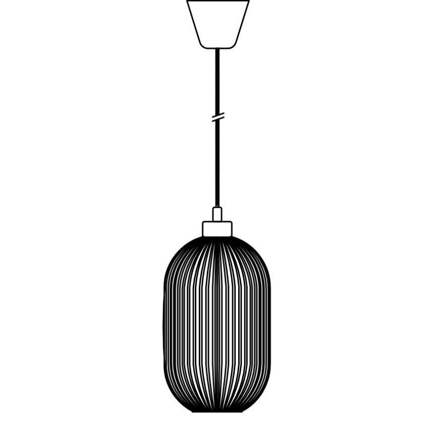 Nordlux - Pendel MILFORD 1xE27/40W/230V diameter 20 cm