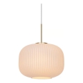 Nordlux - Pendel MILFORD 1xE27/40W/230V diameter 30 cm hvid