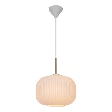 Nordlux - Pendel MILFORD 1xE27/40W/230V diameter 30 cm hvid