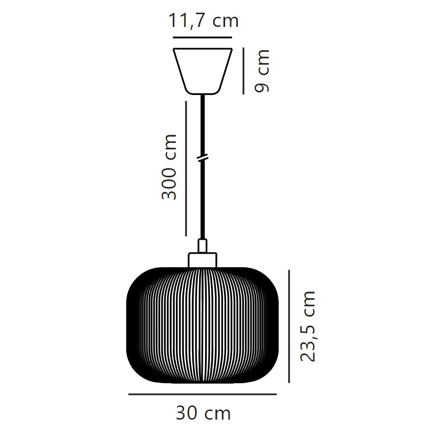 Nordlux - Pendel MILFORD 1xE27/40W/230V diameter 30 cm