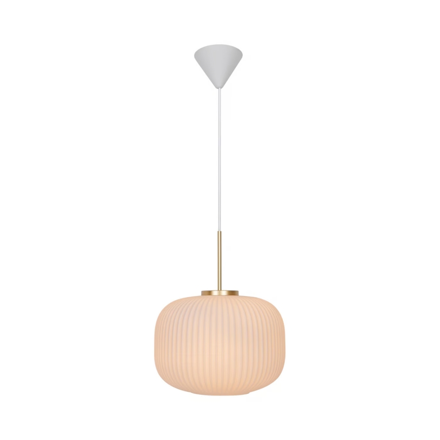 Nordlux - Pendel MILFORD 1xE27/40W/230V diameter 30 cm hvid