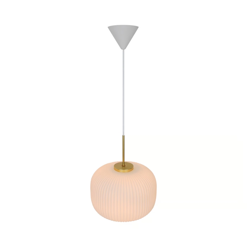 Nordlux - Pendel MILFORD 1xE27/40W/230V diameter 30 cm hvid