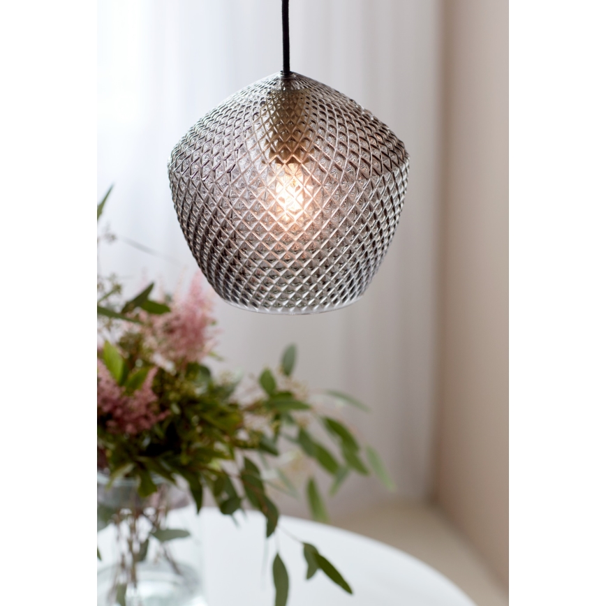 Nordlux - Pendel ORBIFORM 1xE27/40W/230V sort/grå