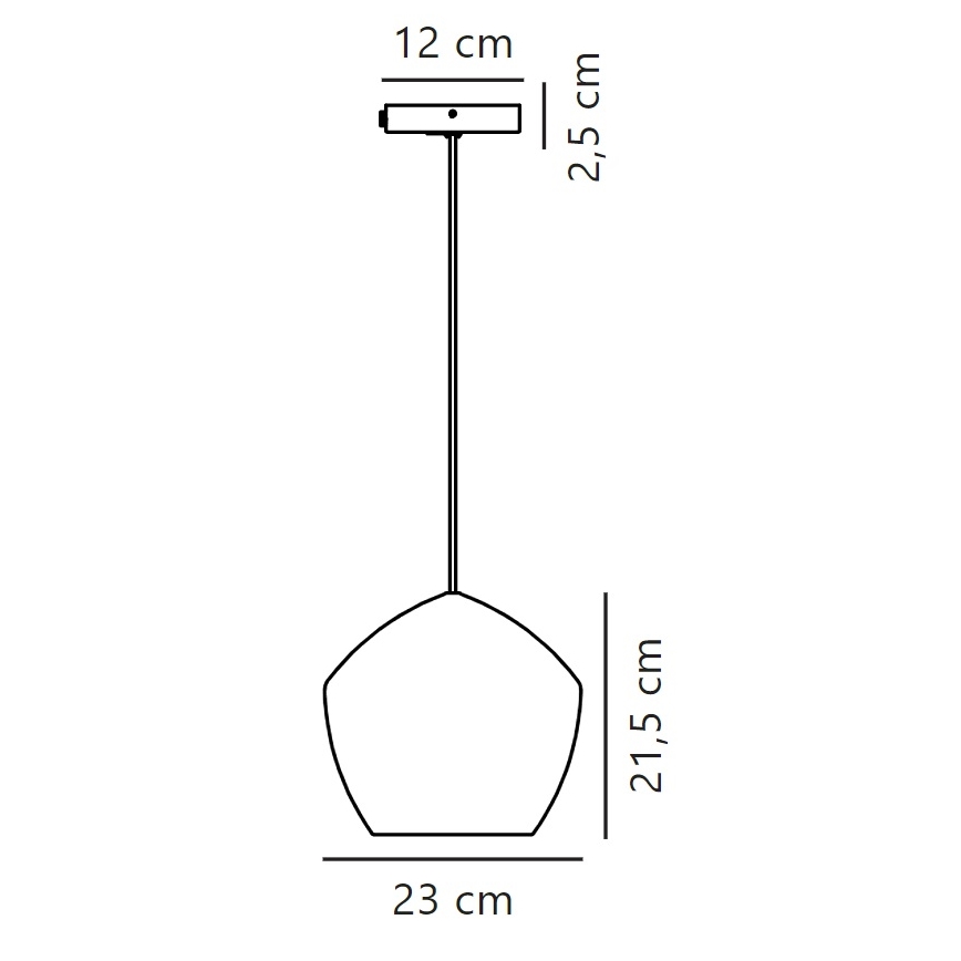 Nordlux - Pendel ORBIFORM 1xE27/40W/230V sort/grå