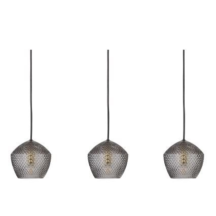 Nordlux - Pendel ORBIFORM 3xE14/25W/230V sort/grå