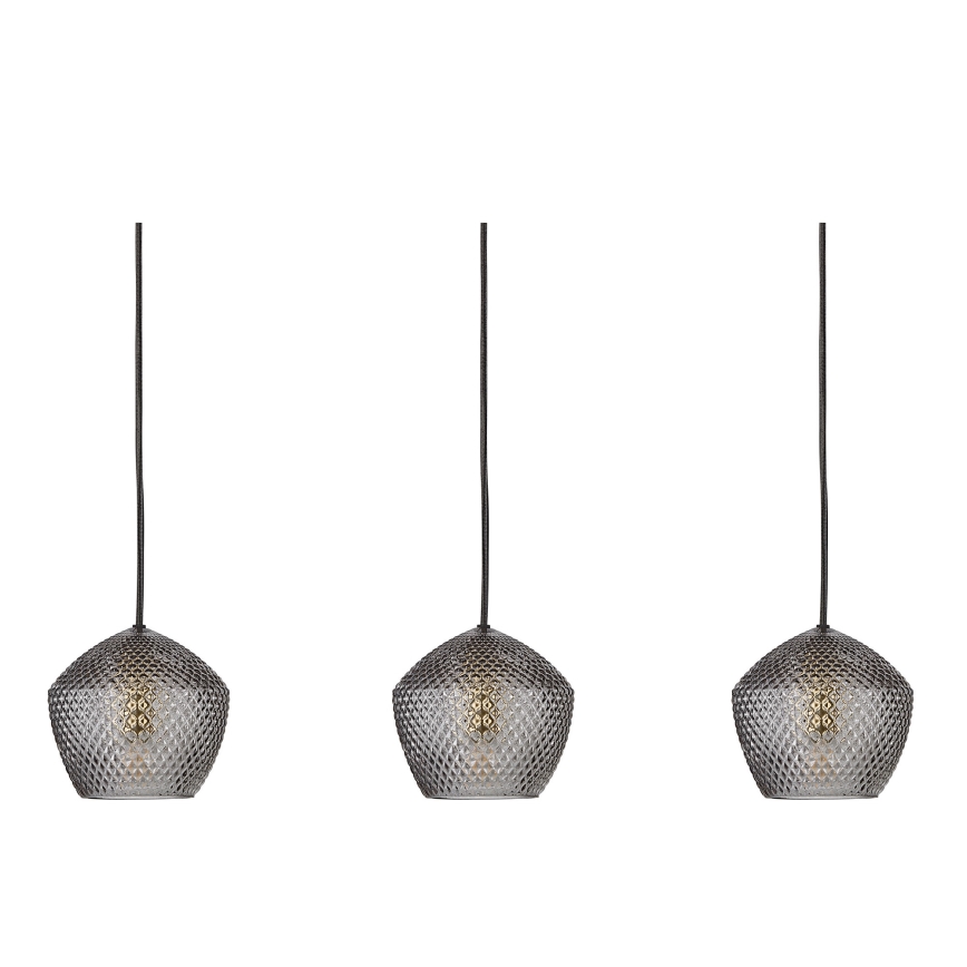 Nordlux - Pendel ORBIFORM 3xE14/25W/230V sort/grå