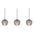 Nordlux - Pendel ORBIFORM 3xE14/25W/230V sort/grå
