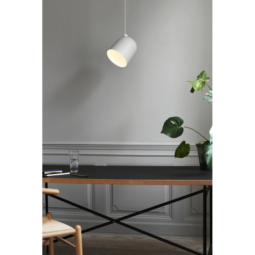 Nordlux - Pendel på kabel ANGLE 1xE27/25W/230V hvid