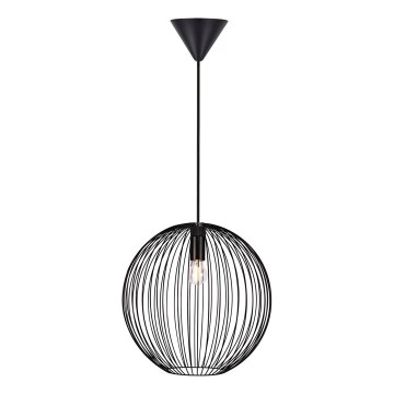 Nordlux - Pendel på kabel BERONI 1xE27/60W/230V sort