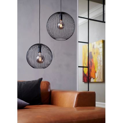 Nordlux - Pendel på kabel BERONI 1xE27/60W/230V sort