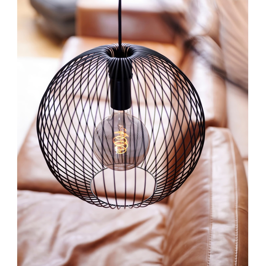 Nordlux - Pendel på kabel BERONI 1xE27/60W/230V sort