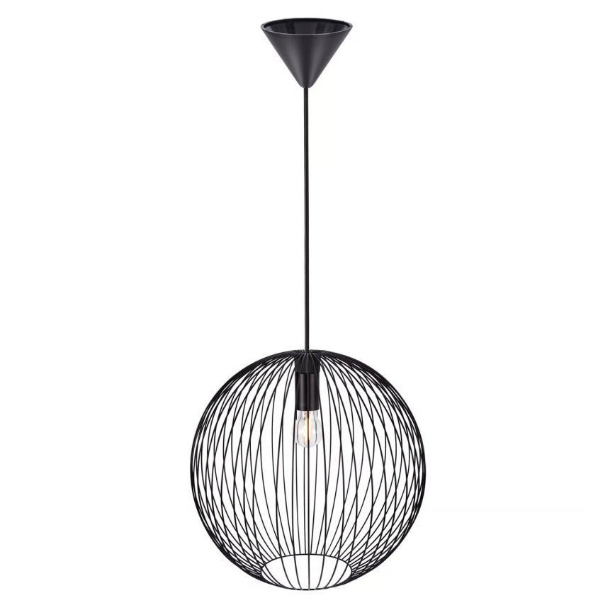 Nordlux - Pendel på kabel BERONI 1xE27/60W/230V sort
